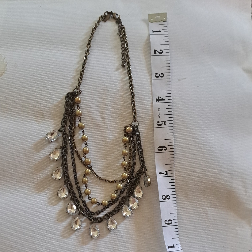 Bronze And Brass Multi-Layer Necklace